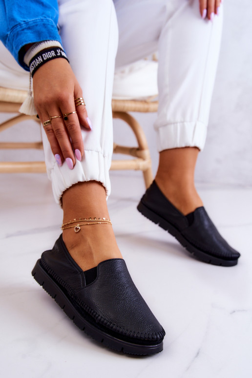 Slip-on mudeli poolsaapad mustad Slip-on mudeli poolsaapad mustad