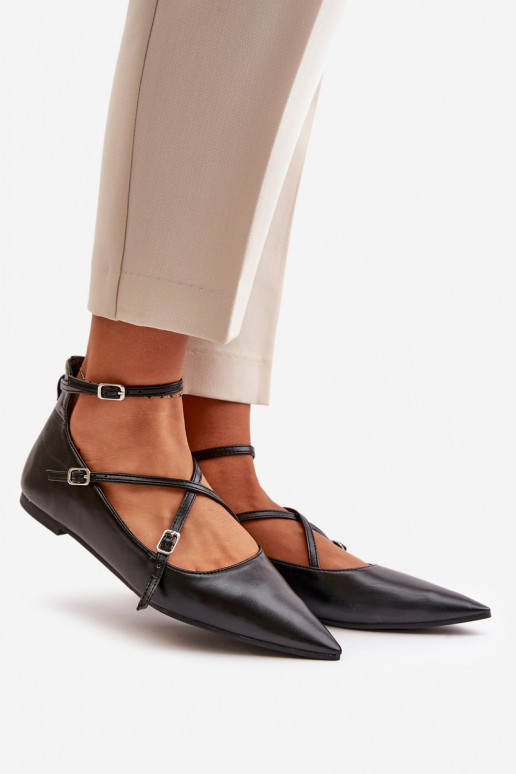 Baleriinad Pealiste omad Z Noskami Terava ninaga jalatsid I Przeplatającymi Się Paskami msuud Violra