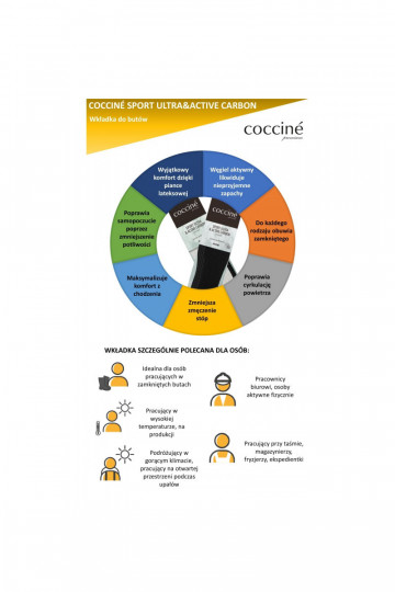 Coccine Aktiivsöega sisetükid Sport Ultra With Active Carbon 2