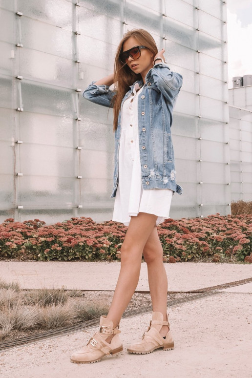 Lu Boo beeži värvi Seemisnahast kingad Rock Girl Lu Boo beeži värvi Seemisnahast kingad Rock Girl