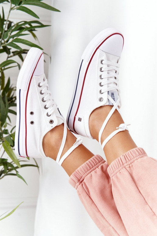 Klassikalise mudeli madalad tennised Big Star DD274336 valget värvi