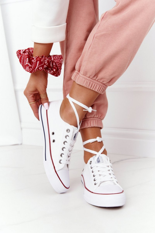 Klassikalise mudeli madalad tennised Big Star DD274336 valget värvi