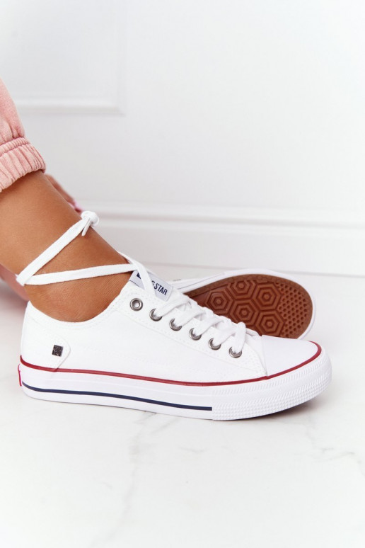 Klassikalise mudeli madalad tennised Big Star DD274336 valget värvi