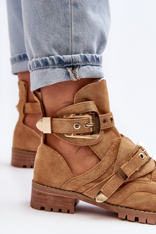 Lu Boo Seemisnahast kingad pruunid värvi Rock Girl Lu Boo Seemisnahast kingad pruunid värvi Rock Girl