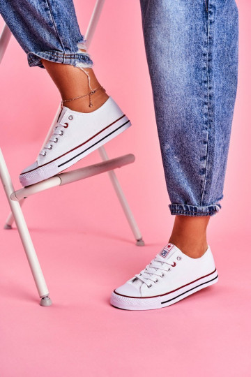 Klassikalise mudeli vabaaja jalanõud valget värvi  Ecoma 2