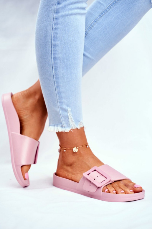 naiste plätud Big Star neetide ja pandlaga Tumeroosad värvi FF274A387