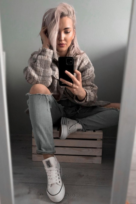 naiste saapad Big Star valget värvi GG274013