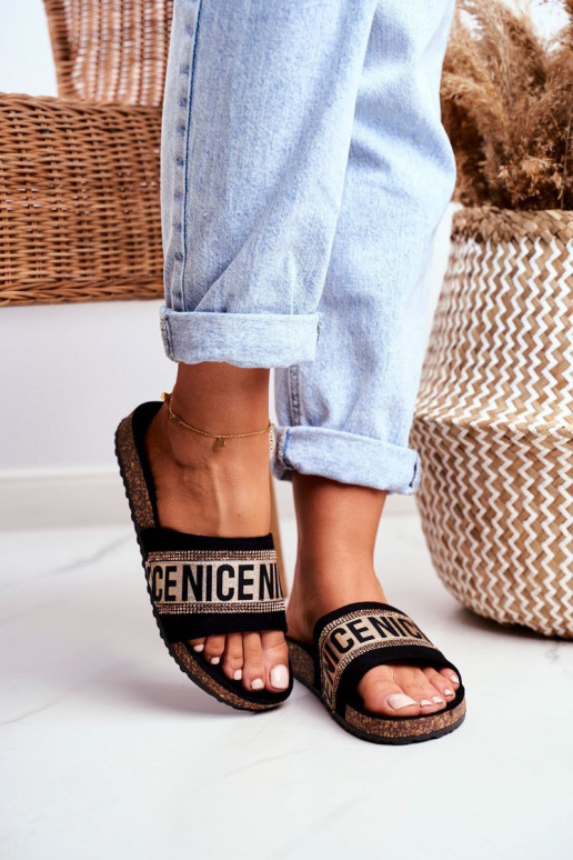 Sussid  säravate kristallidega -Kuldset värvi Be Nice