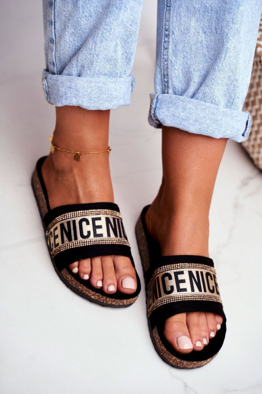 Sussid  säravate kristallidega -Kuldset värvi Be Nice