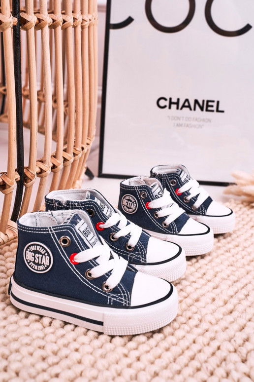 Laste jalanõud vabaajajalatsi tõmblukuga BIG STAR HH374189 tumesinist värvi Laste jalanõud vabaajajalatsi tõmblukuga BIG STAR HH374189 tumesinist värvi