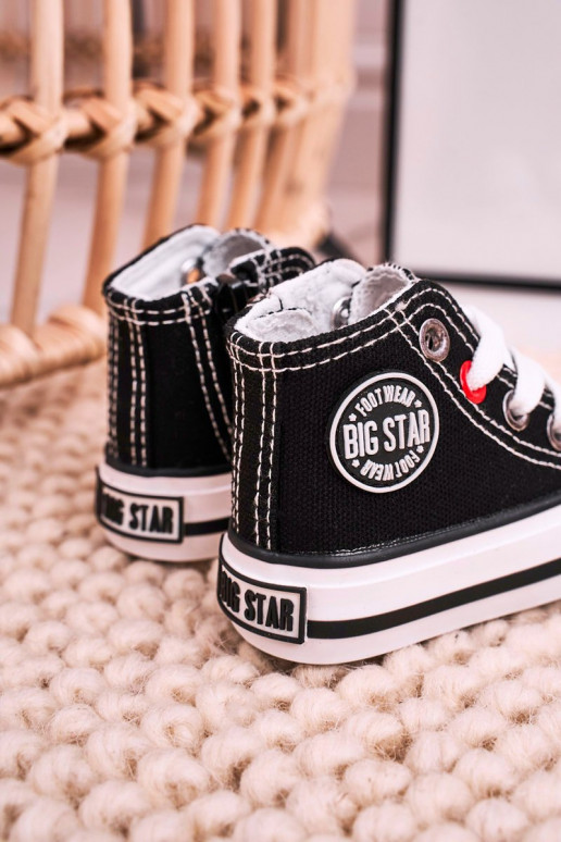Laste jalanõud vabaajajalatsi tõmblukuga BIG STAR HH374188 mustad