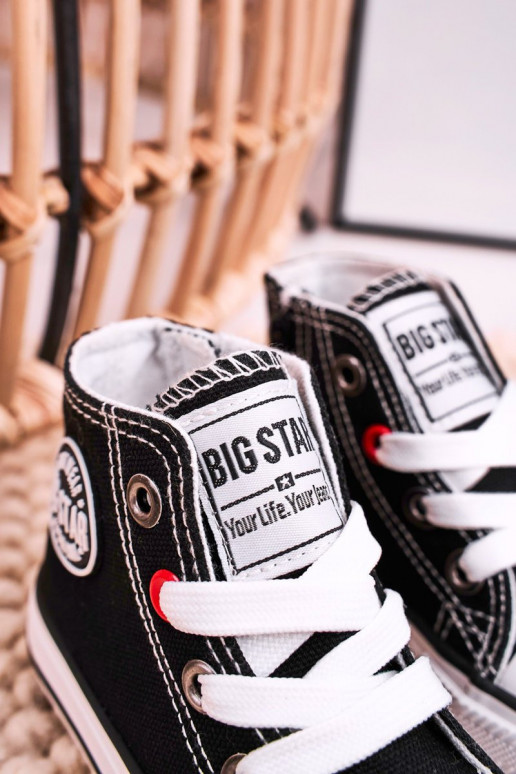 Laste jalanõud vabaajajalatsi tõmblukuga BIG STAR HH374188 mustad