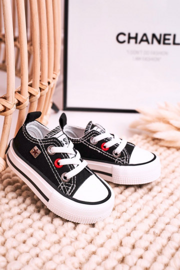 Laste jalanõud Klassikalise mudeli madalad tennised BIG STAR HH374194 mustad 2