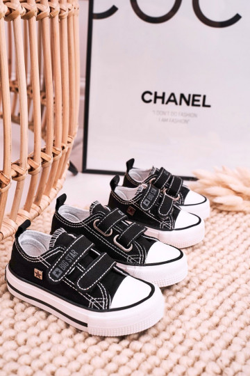 Laste vabaajajalatsid krõpsudega kinnitatav BIG STAR HH374200 mustad 2