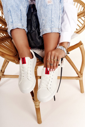 Stiilsed spordijalatsid naturaalsest nahast  BIG STAR DD274685 valget värvi 2