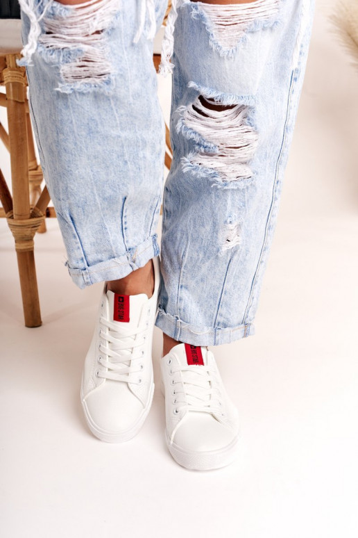 Stiilsed spordijalatsid naturaalsest nahast  BIG STAR DD274685 valget värvi