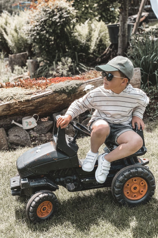 Laste jalanõud Spordijalatsid krõpsudega kinnitatav Valget-mustad California