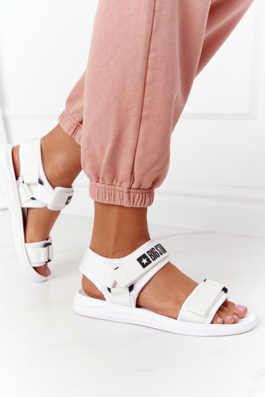 Sportliku stiiliga sandaalid Big Star HH274A026 valget värvi Sportliku stiiliga sandaalid Big Star HH274A026 valget värvi