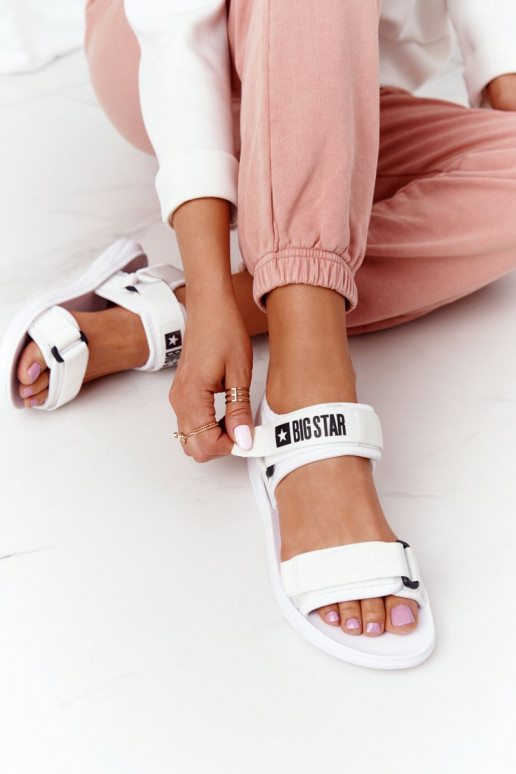 Sportliku stiiliga sandaalid Big Star HH274A026 valget värvi Sportliku stiiliga sandaalid Big Star HH274A026 valget värvi