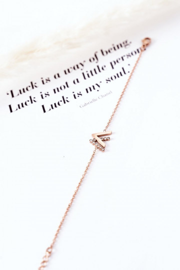 Käevõru  säravate kristallidega Kuldset värvi 2