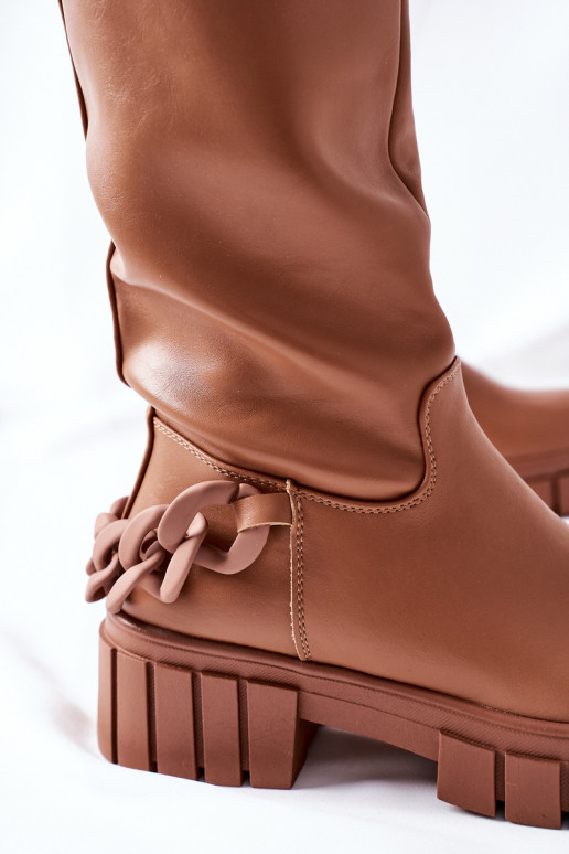 pruunid värvi pika säärega saapad  Teardown pruunid värvi pika säärega saapad  Teardown