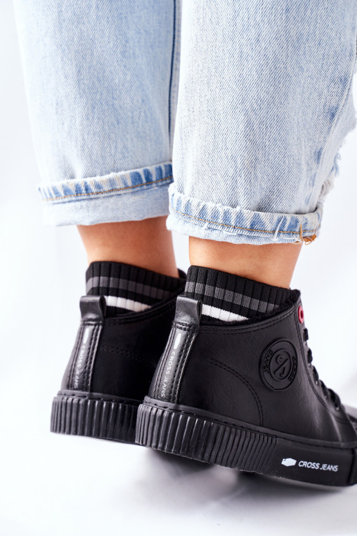 naiste saapad Cross Jeans  mustad II2R4021 naiste saapad Cross Jeans  mustad II2R4021