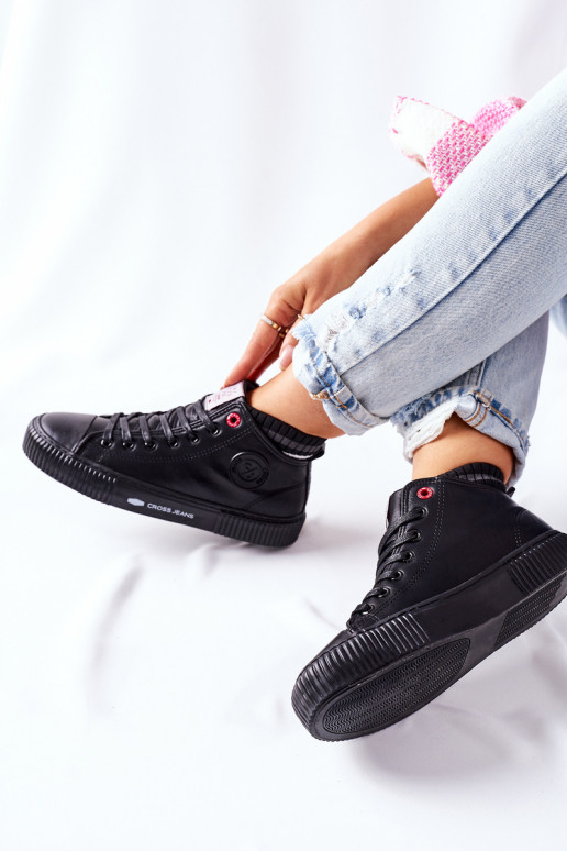 naiste saapad Cross Jeans  mustad II2R4021 naiste saapad Cross Jeans  mustad II2R4021