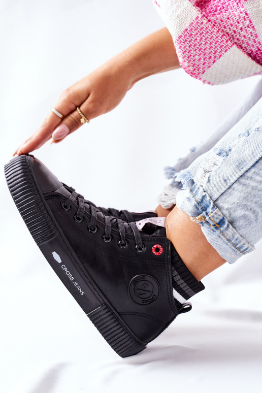 naiste saapad Cross Jeans  mustad II2R4021 naiste saapad Cross Jeans  mustad II2R4021