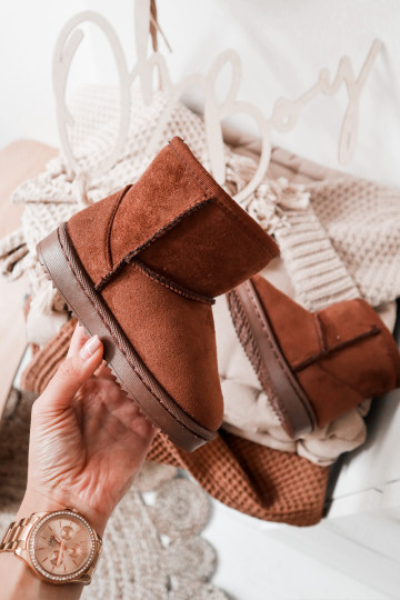 Laste talvesaapad pruunid värvi Gooby 2