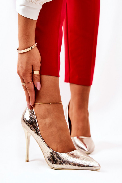 kõrge kontsaga  Kuldset värvi Tissoria kõrge kontsaga  Kuldset värvi Tissoria