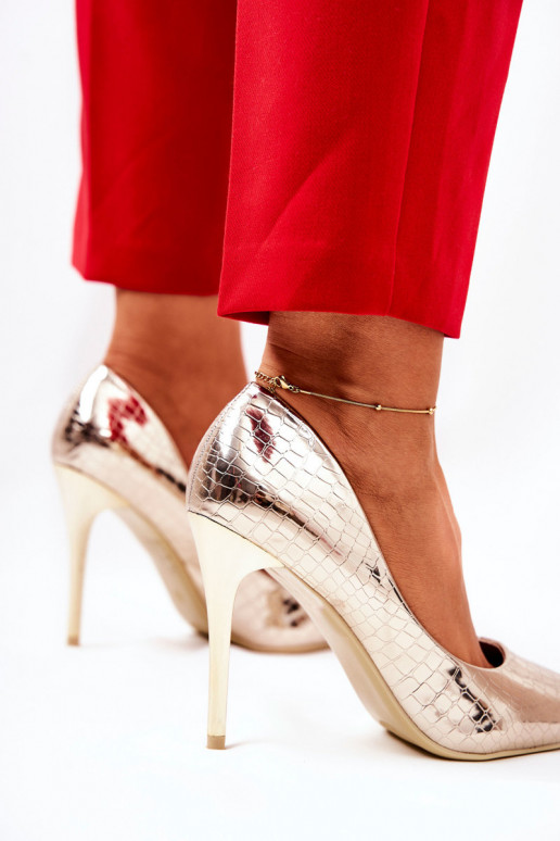 kõrge kontsaga  Kuldset värvi Tissoria kõrge kontsaga  Kuldset värvi Tissoria