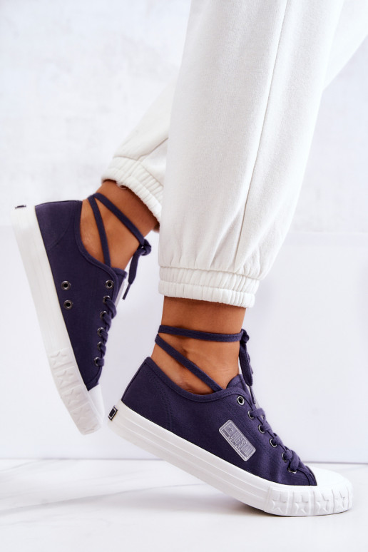 Klassikalise mudeli Naistesaapad BIG STAR JJ274494 tumesinist värvi