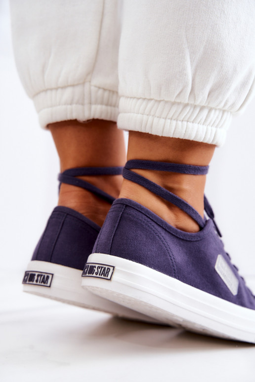 Klassikalise mudeli Naistesaapad BIG STAR JJ274494 tumesinist värvi