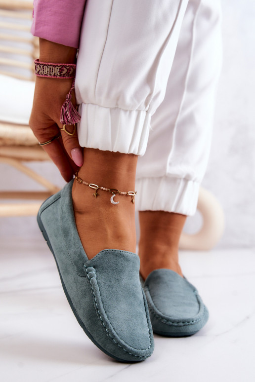 Seemisnahast mokassiinid   mündiroheline Morreno Seemisnahast mokassiinid   mündiroheline Morreno