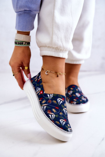 Spordijalatsid Slip On Memory Foam Big Star JJ276016 tumesinist värvi 2