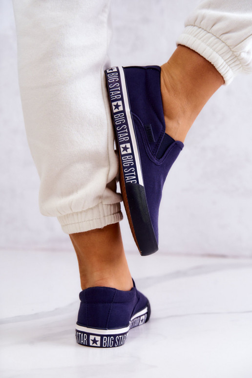 Spordijalatsid Slip-on Big Star HH274011 tumesinist värvi Spordijalatsid Slip-on Big Star HH274011 tumesinist värvi