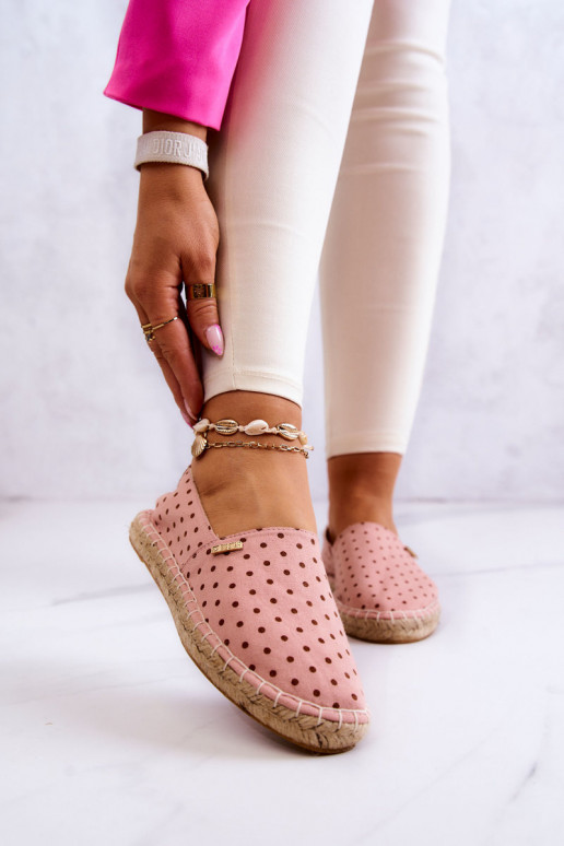 espadrillid täppidega Big Star JJ274869 Tumeroosad värvi