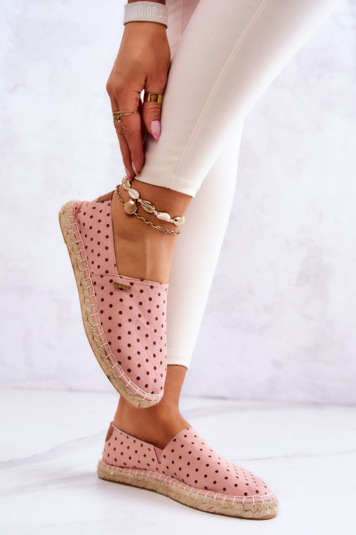 espadrillid täppidega Big Star JJ274869 Tumeroosad värvi espadrillid täppidega Big Star JJ274869 Tumeroosad värvi