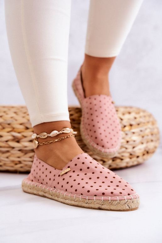 espadrillid täppidega Big Star JJ274869 Tumeroosad värvi