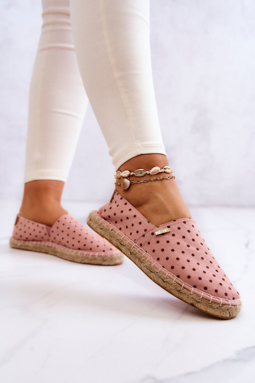 espadrillid täppidega Big Star JJ274869 Tumeroosad värvi espadrillid täppidega Big Star JJ274869 Tumeroosad värvi
