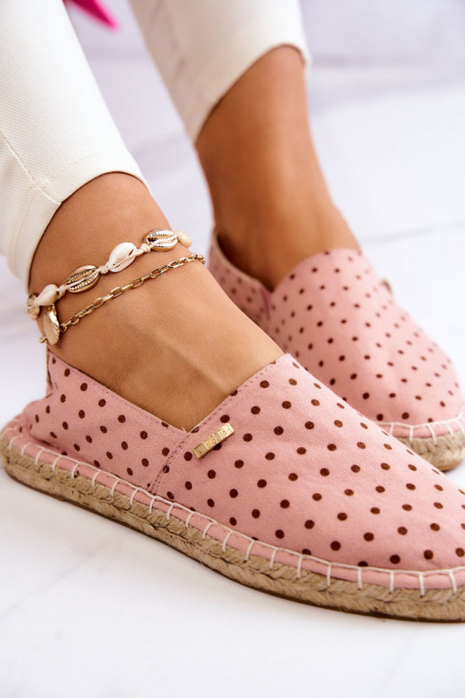 espadrillid täppidega Big Star JJ274869 Tumeroosad värvi