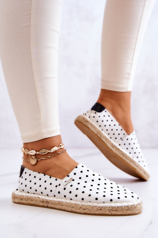 espadrillid täppidega Big Star JJ274870 valget värvi