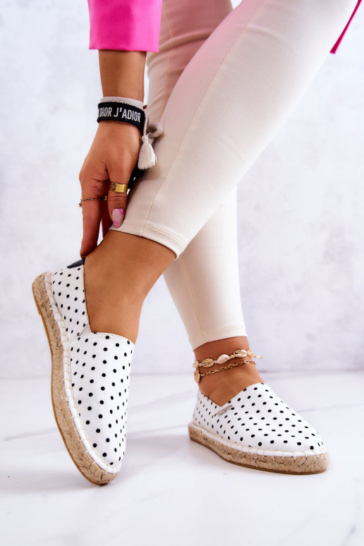 espadrillid täppidega Big Star JJ274870 valget värvi