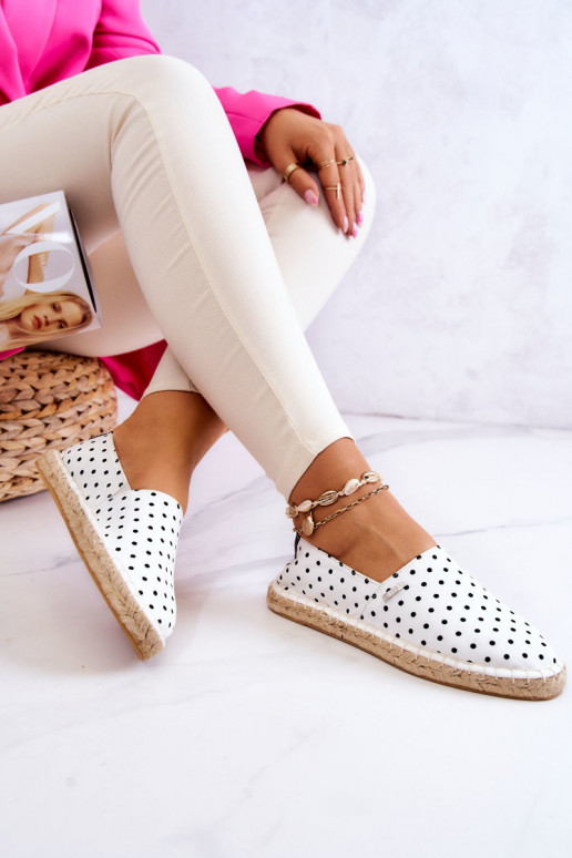 espadrillid täppidega Big Star JJ274870 valget värvi