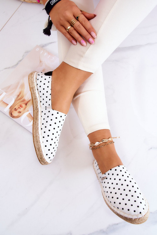 espadrillid täppidega Big Star JJ274870 valget värvi