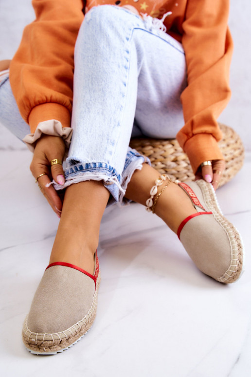 Riidest espadrillid  Big Star JJ274879 beeži värvi