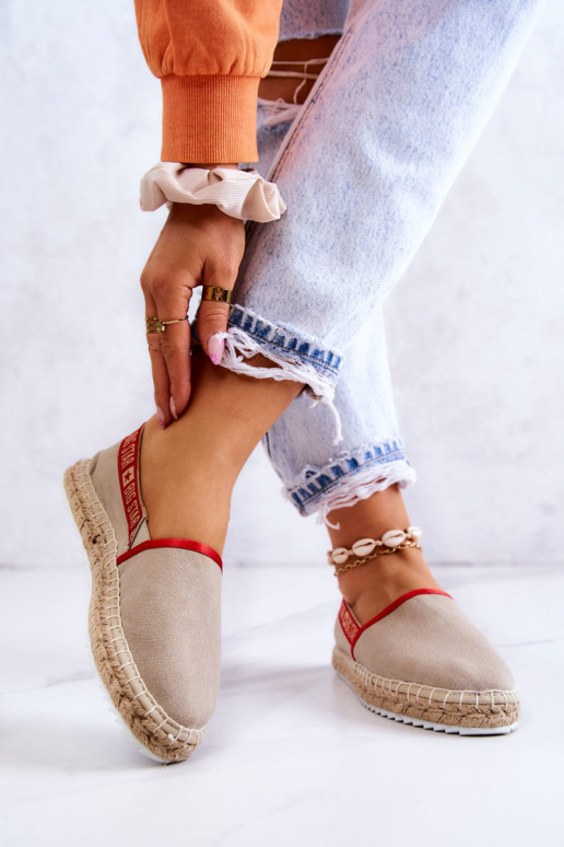 Riidest espadrillid  Big Star JJ274879 beeži värvi Riidest espadrillid  Big Star JJ274879 beeži värvi