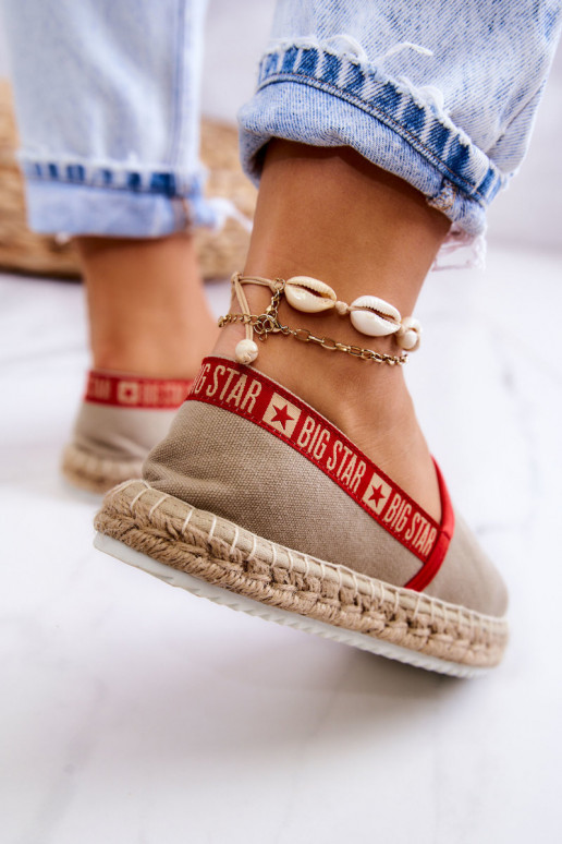 Riidest espadrillid  Big Star JJ274879 beeži värvi