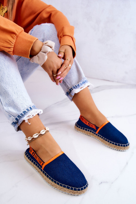 Riidest espadrillid  Big Star JJ274877 tumesinist värvi