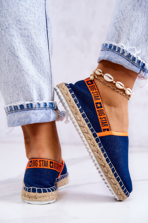 Riidest espadrillid  Big Star JJ274877 tumesinist värvi